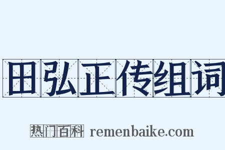 田弘正传组词是什么意思的图片